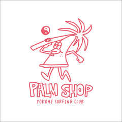 Exploring Surfing with a Japanese Twist Groovy Asia  T-Shirt Design