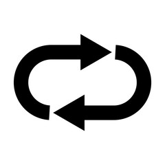Loop repeat icon vector for graphic design, logo, web site, social media, mobile app, ui illustration