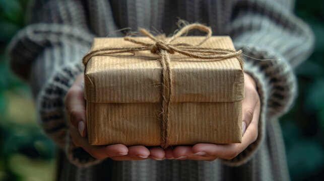 A package is handed over with care, symbolizing the culmination of trust and reliability in every delivery.