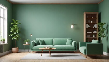 modern living room with sofa