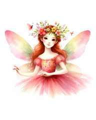 Fototapeta premium fairy with wings isolated