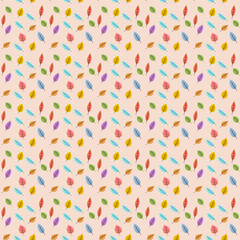 Aesthetic seamless pattern with floral theme for backgrounds, clothes, wallpapers, for stickers