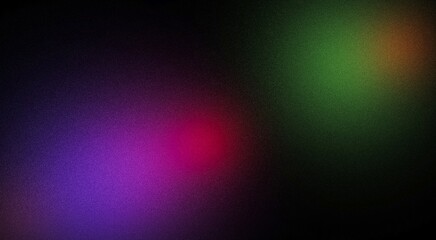 Dark black purple blue green spot , color gradient rough abstract background shine bright light and glow template empty space , grainy noise grungy texture