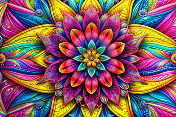 abstract floral colorful background