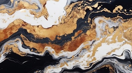 Obraz premium Natural black, white and brown marble texture, marble surface and stone texture abstract background.