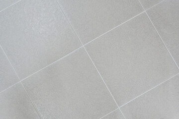 Square gray tile is a commonly used interior material in bathrooms