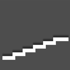 staircase in the house,3d interior staircases isolated on grey background. the stair steps collection