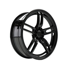 Obraz premium black wheel object on isolated white background