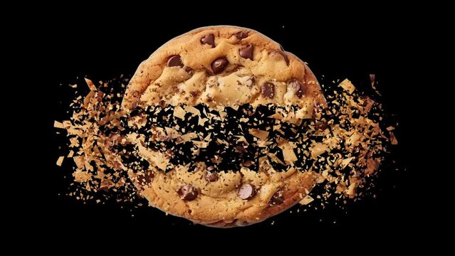 Motion animation cookie breaking