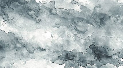 Monochrome slate gray watercolor, stormy sky feel for atmospheric designs. - obrazy, fototapety, plakaty