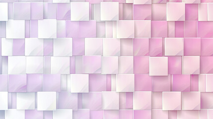 Soft pastels, pink to lavender, white squares for gentle, uplifting designs.