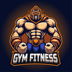 bodybuilding and gym logo. Gym Logo Template. Editable Gym Logo Template.