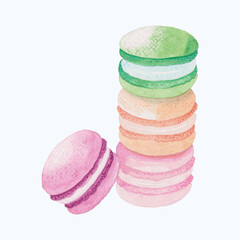 Cute Watercolor Bakery Clipart - Download Bakery Illustration