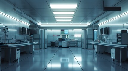 Naklejka na ściany i meble An elegant view of a modern emergency room