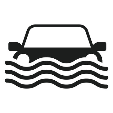 Auto crash signs. Broken cars signs collection. Vector illustration.