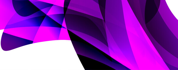 A detailed closeup of a vibrant purple and black abstract design with hints of magenta and electric blue on a white background, showcasing intricate patterns and artistic creativity