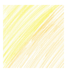 Hand-drawing with colored pencil.  Yellow and orange abstract background. Vector illustration.	