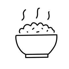 Rice doodle illustration