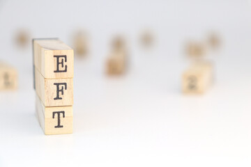 Emotion-focused therapy concept (eft) abbreviation on white background.