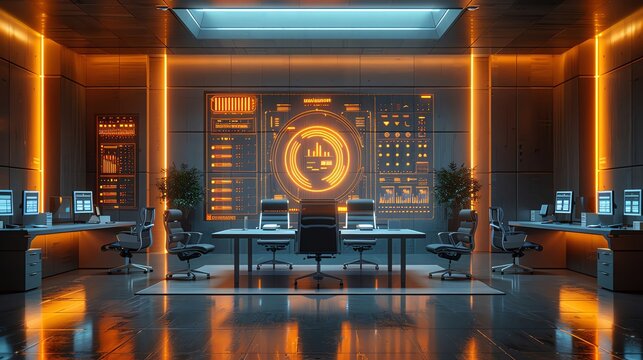 A modern office setting where financial regulators draft agile policies and review loan agreements