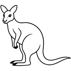 kangaroo mascot,crocodile silhouette,kangaroo face vector,icon,svg,characters,Holiday t shirt,black kangaroo face drawn trendy logo Vector illustration,kangaroo line art on a white background