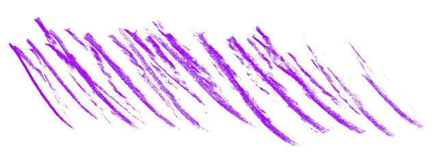 purple pencil strokes isolated on transparent background