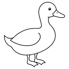 duck isolated mascot,duck silhouette,duck face vector,icon,svg,characters,Holiday t shirt,black duck drawn trendy logo Vector illustration,duck line art on a white background