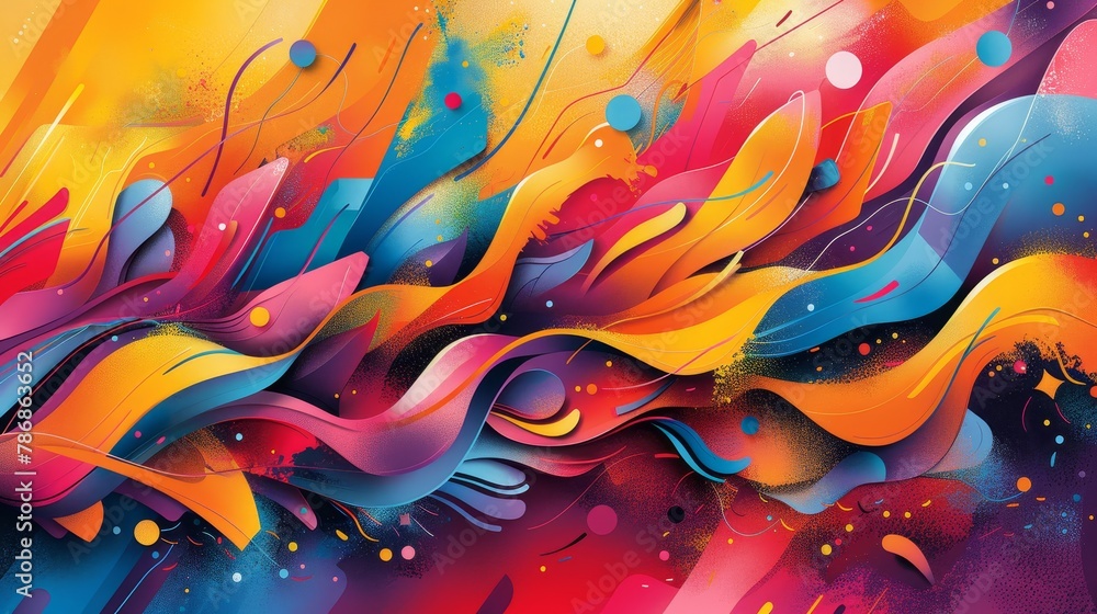 Poster spark: create an abstract representation of a sales boost