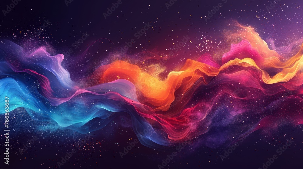 Poster spark: create an abstract representation of a sales boost