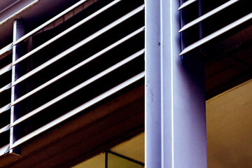 Facade Modern Building Exterior Details.  Architectural contemporary concept