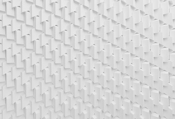 white abstract square 3d background