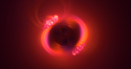 3D manual rendering abstract technology fractal background. Its not AI Generatd illustration.