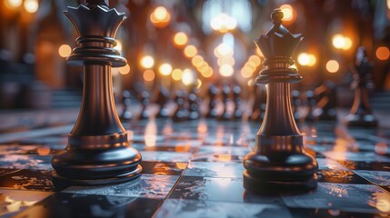 Digital chess king's gambit