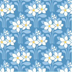 Elegant Flower Design In Fabric, Wallpaper And Textures
