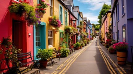 Experience the enchantment of vibrant old streets  - 786864603