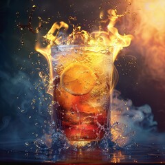 Cool drink, hot explosion