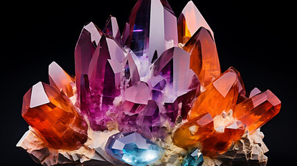 Exquisite gemstones showcasing the beauty  - 786866032