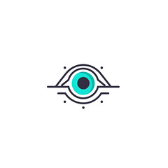  Eye Care icon on white background d lineal vector  - 786866097