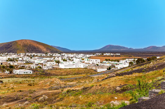 Village Uga, Island Lanzarote, Canary Islands, Spain, Europe.