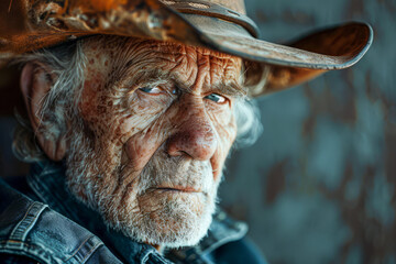 Weathered Cowboy with a Lifetime of Stories