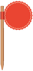 Vector illustration of a wax seal and ribbon
