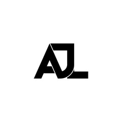 ajl typography letter monogram logo design