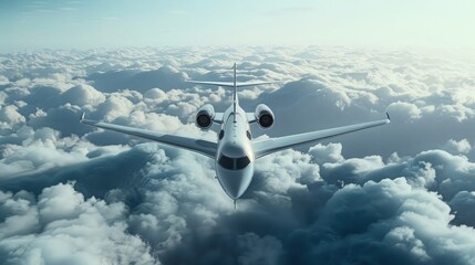A sleek, modern aircraft soaring through the sky, with advanced aerodynamics and propulsion systems...