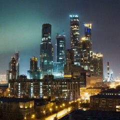 city skyline at night, city, skyline, building, cityscape, urban, architecture