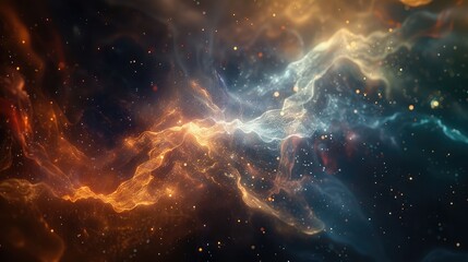 Delicate wisps of ethereal color dancing in cosmic symphony, echoing the secrets of the universe. 8k, realistic, full ultra HD, high resolution, and cinematic