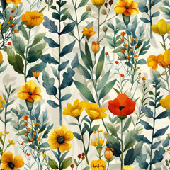 Seamless floral pattern. Beautiful seamless pattern. Flower pattern, Flower background