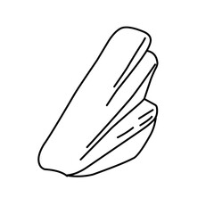 Stone line vector