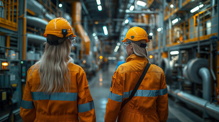 Workers in Various Locations: At Work, On Site, In Warehouse
