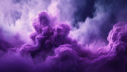 ai generative of hyper realistic of super clouds with purple color