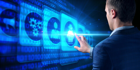 Cyber security data protection business technology privacy concept.